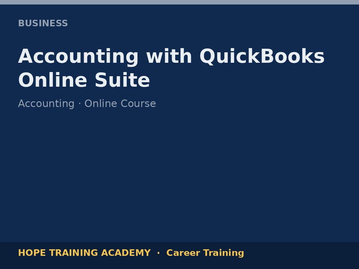 Accounting with QuickBooks Online Suite