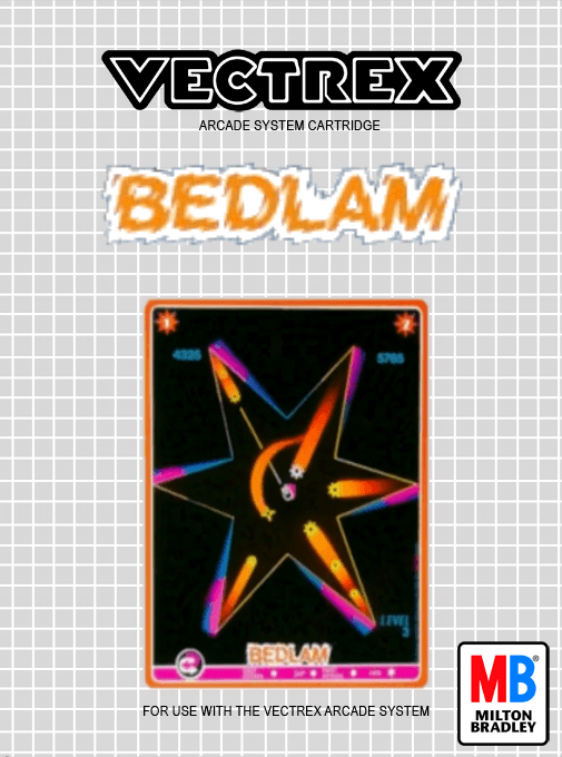 Official Front Cover Box-Art for Bedlam - Cartridge Scan Pending Upload