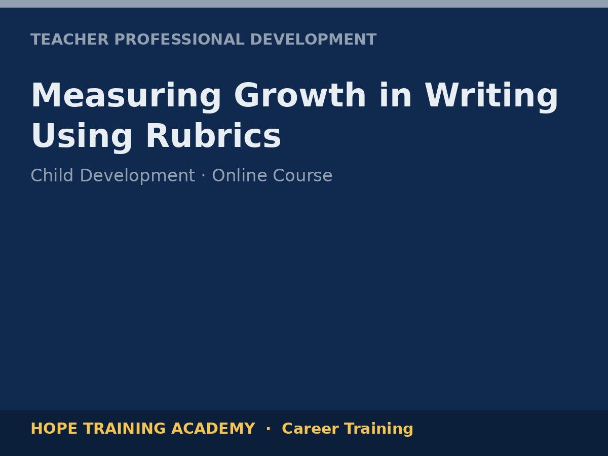 Measuring Growth in Writing Using Rubrics