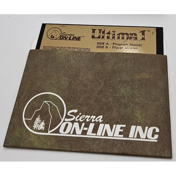 Ultima I: The Original The First Age of Darkness — actual item photo