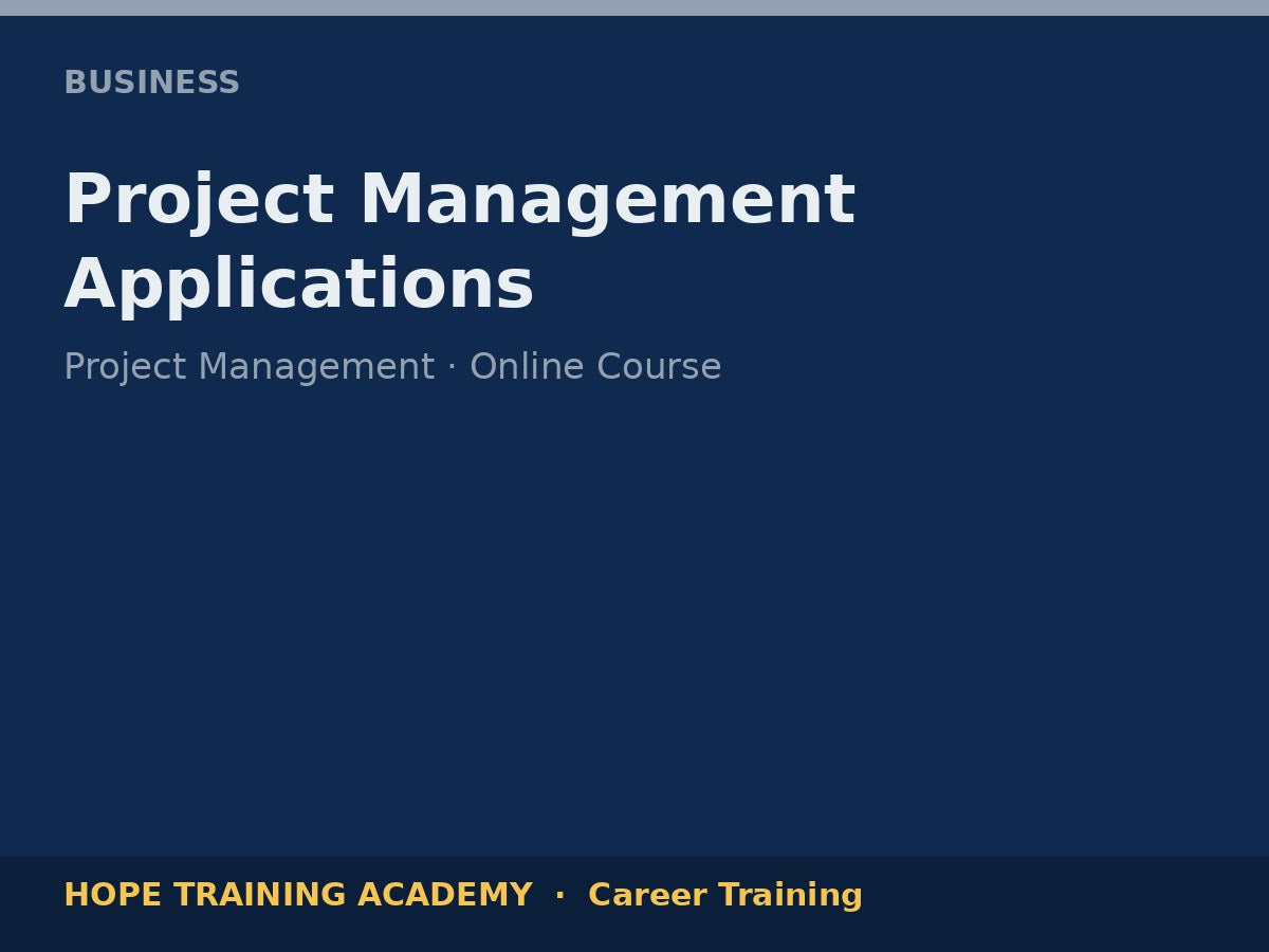 Project Management Applications