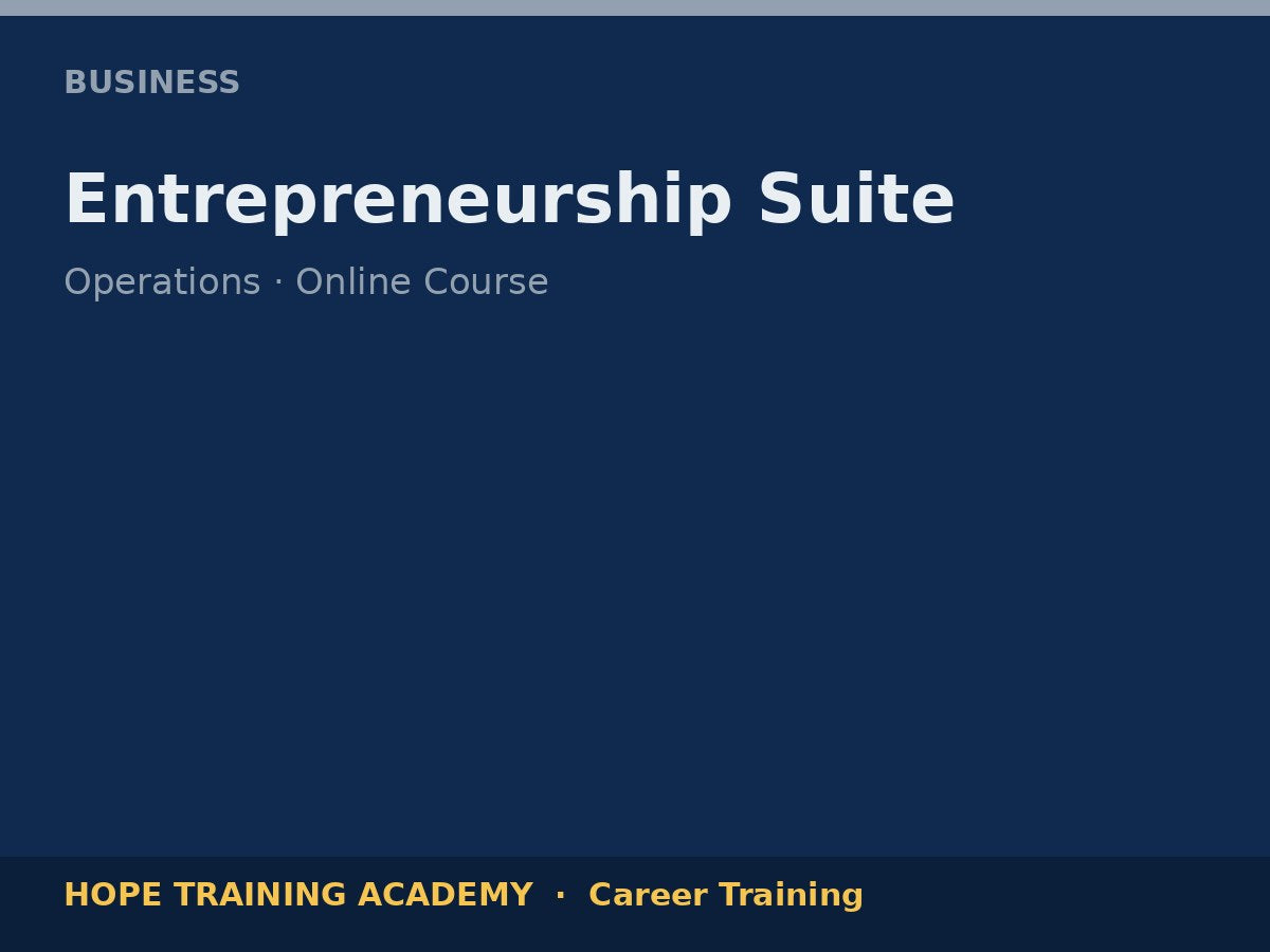 Entrepreneurship Suite