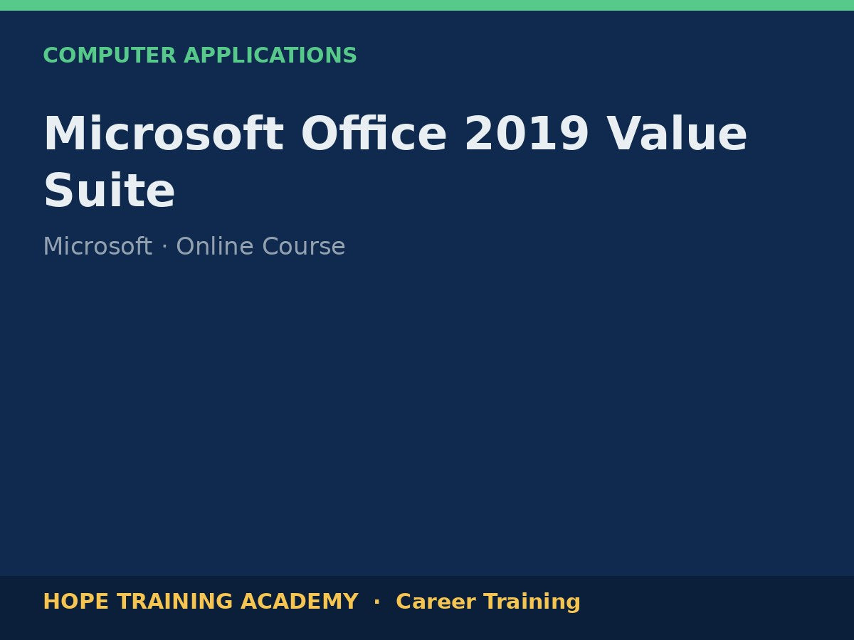 Microsoft Office 2019 Value Suite