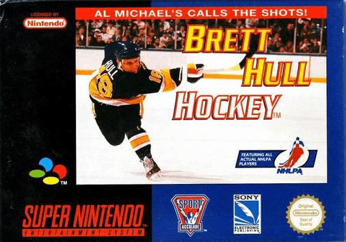 Official Front Cover Box-Art for Brett Hull Hockey - Cartridge Scan Pending Upload