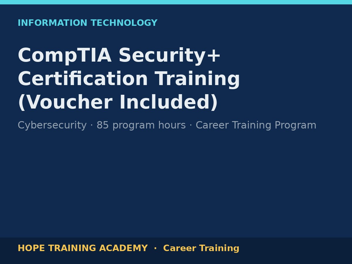 CompTIA Security+ Certification Training (Voucher Included)