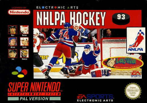 Official Front Cover Box-Art for NHLPA Hockey 93 - Cartridge Scan Pending Upload