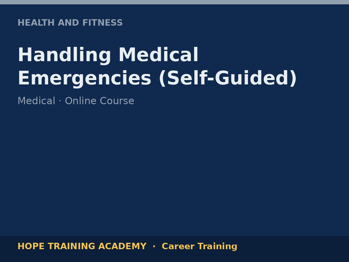 Handling Medical Emergencies (Self-Guided)