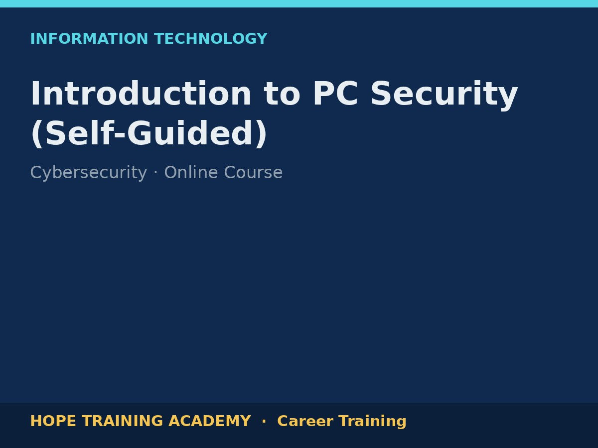 Introduction to PC Security (Self-Guided)