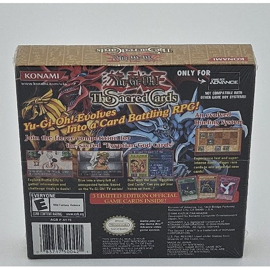 Yu-Gi-Oh! The Sacred Cards GBA - Factory Sealed RARE — actual item photo
