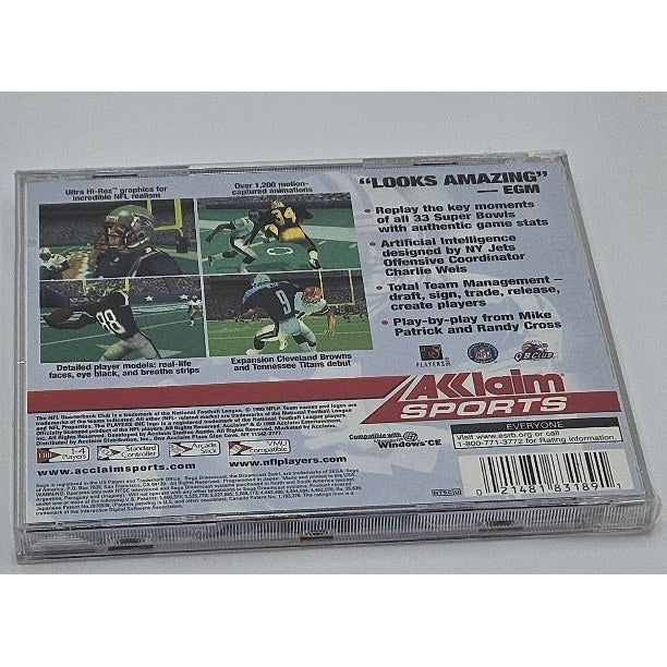 NFL Quarterback Club 2000 — actual item photo