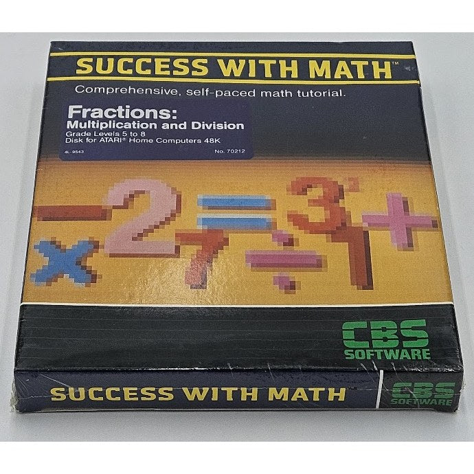 SUCCESS WITH MATH Fractions — actual item photo