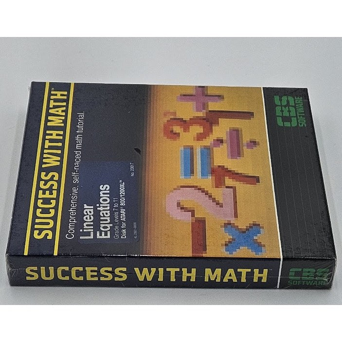 SUCCESS WITH MATH Linear Equations — actual item photo