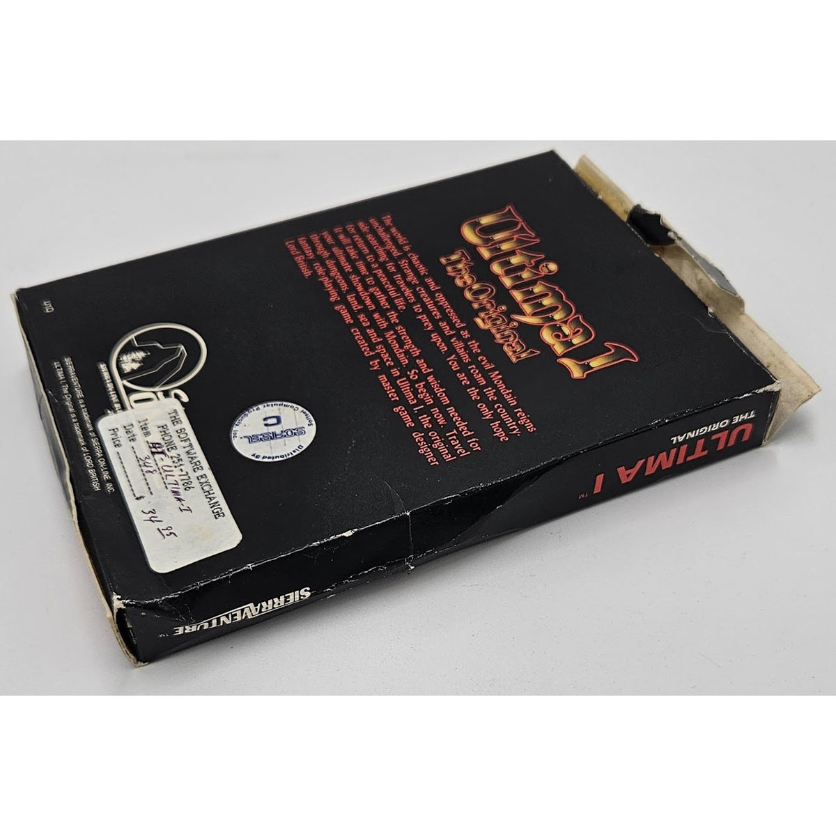 Ultima I: The Original The First Age of Darkness — actual item photo