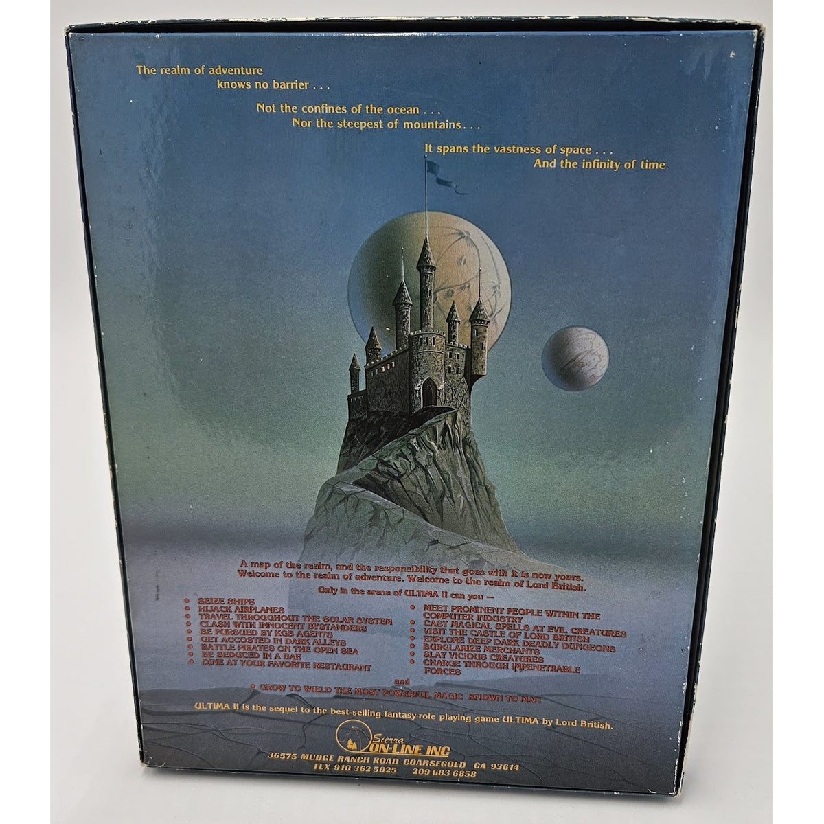 Ultima II: Revenge of the Enchantress — actual item photo