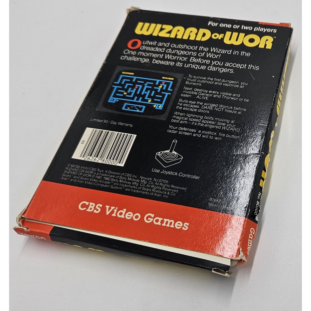 Wizard of Wor — actual item photo