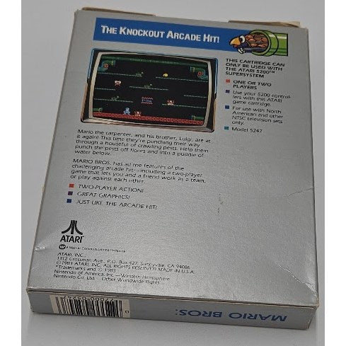 Mario Bros — actual item photo