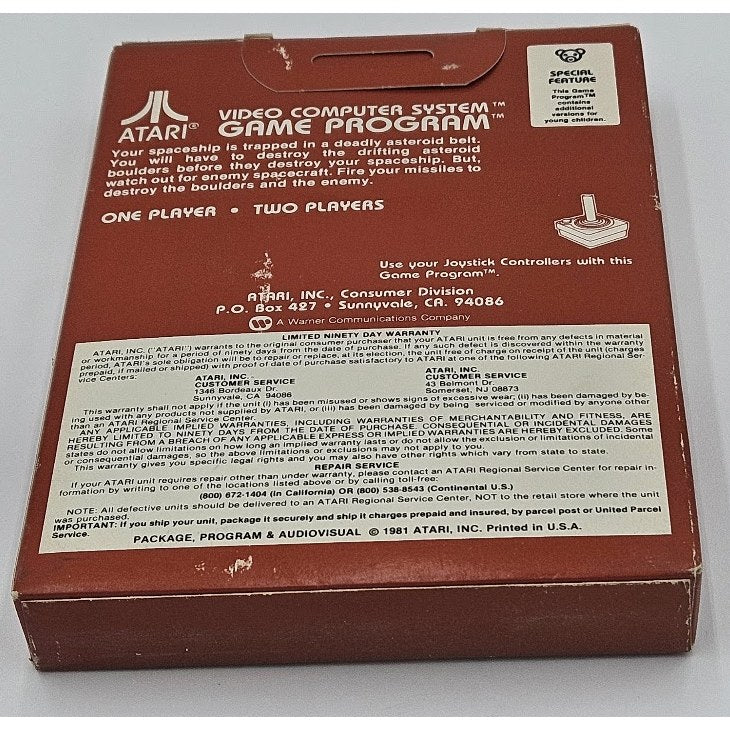 Asteroids — actual item photo
