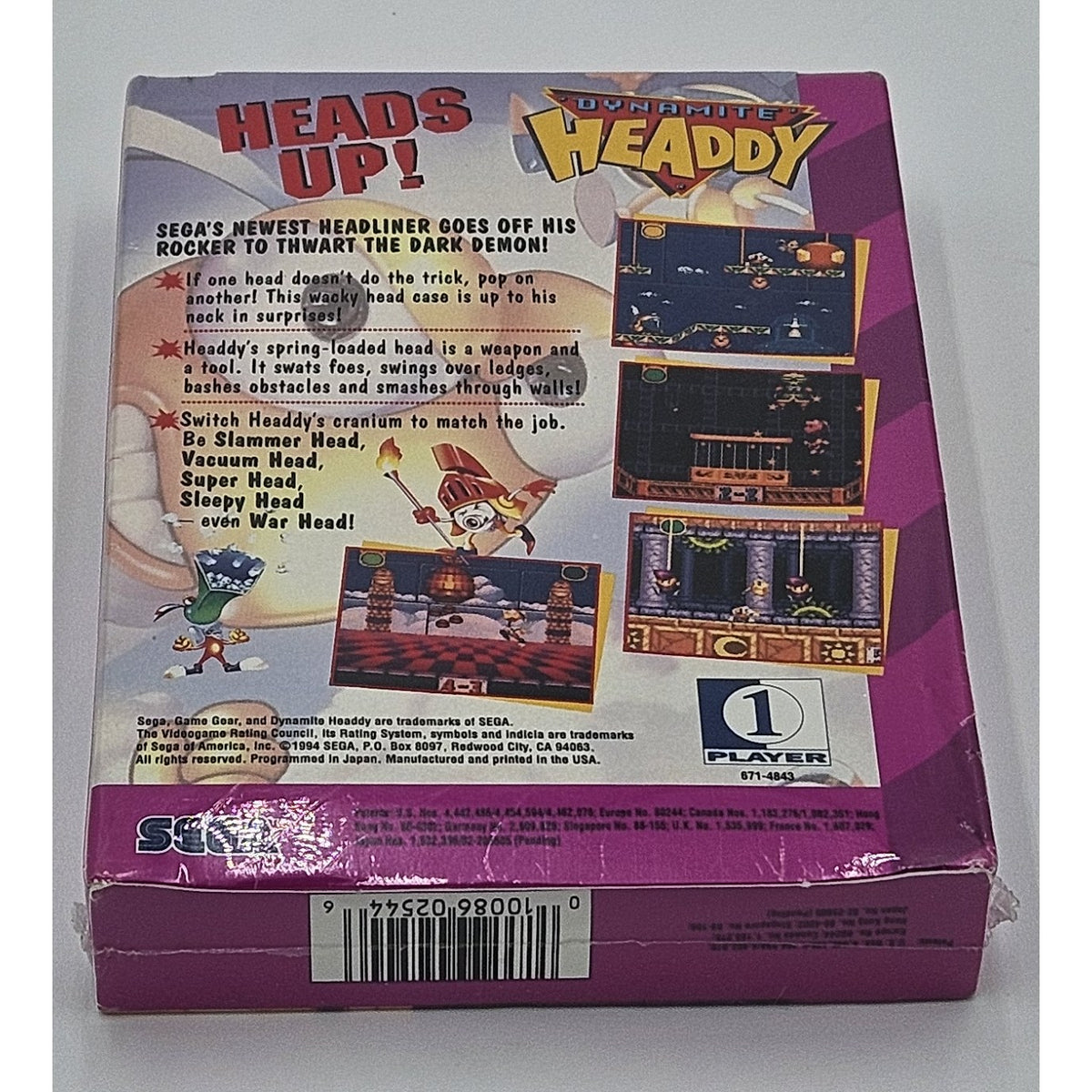 Dynamite Headdy — actual item photo