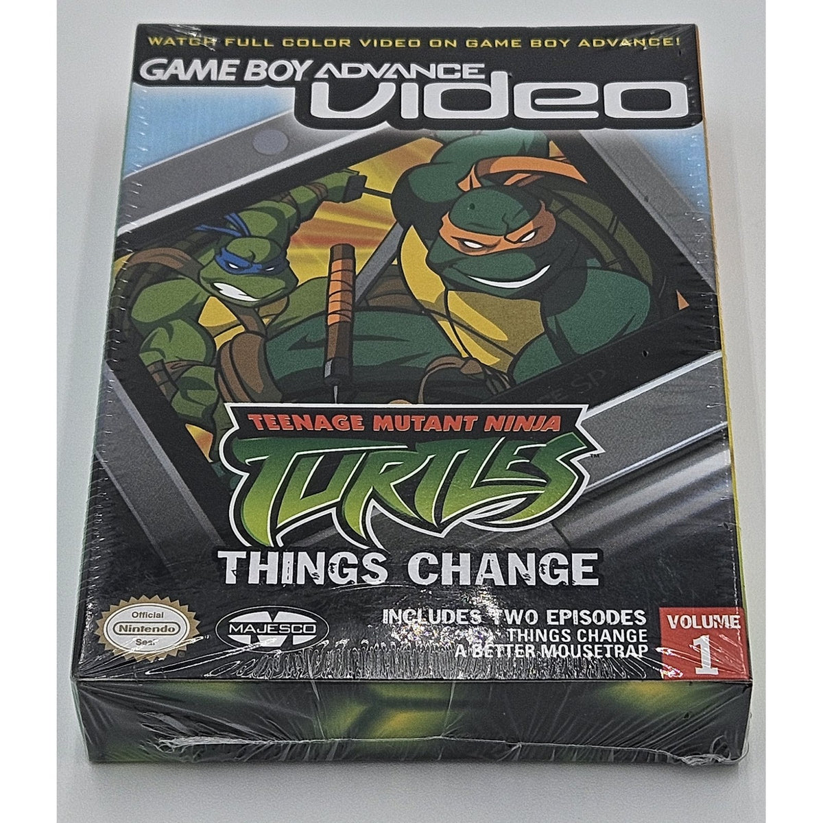GBA Video: Teenage Mutant Ninja Turtles Volume 1 — actual item photo