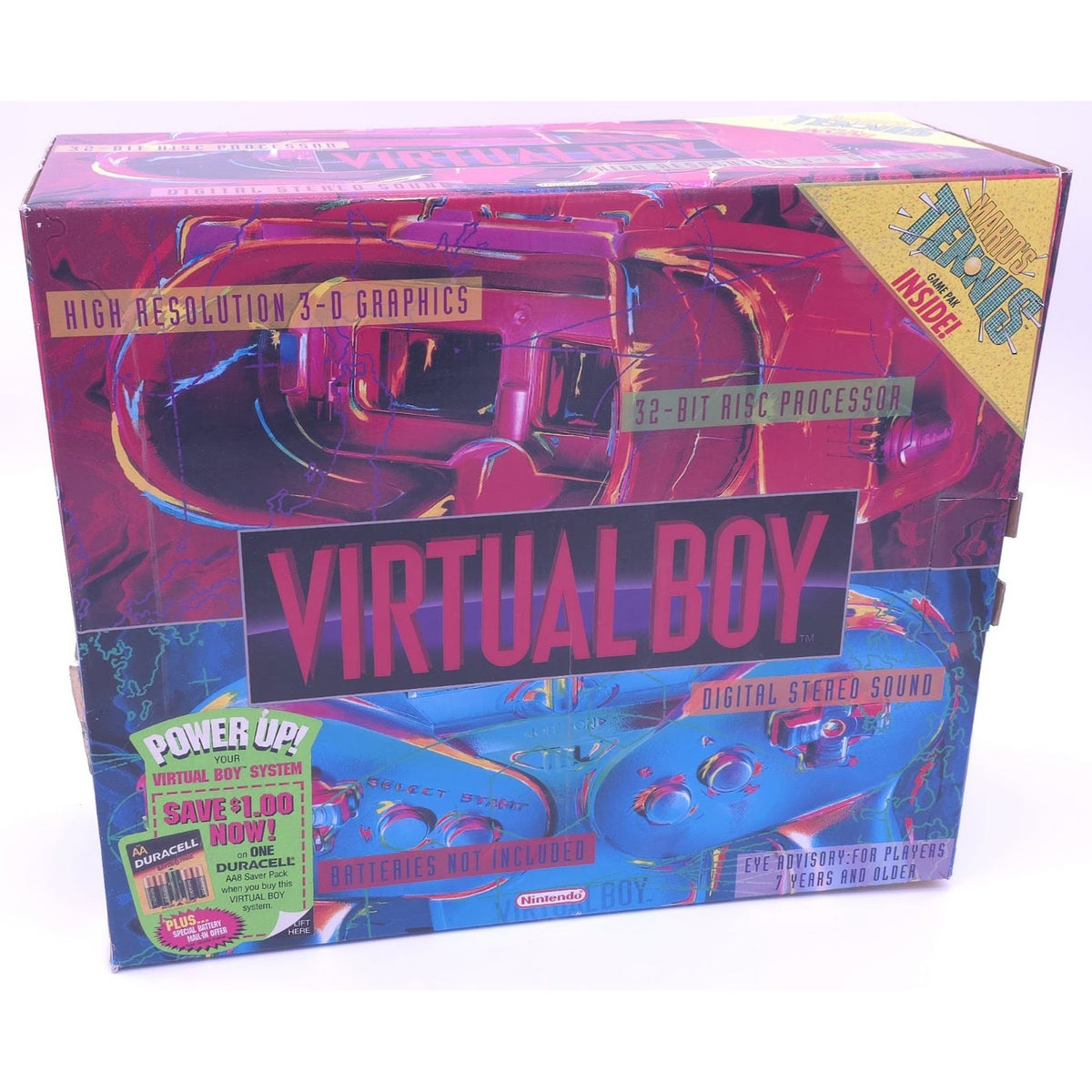 Nintendo Virtual Boy VR GRAIL Complete MINT - Duracell Power Edition - — actual item photo