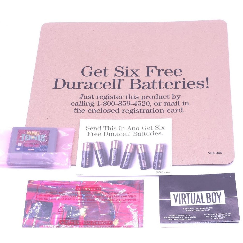 Nintendo Virtual Boy VR GRAIL Complete MINT - Duracell Power Edition - — actual item photo