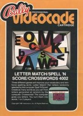 Box art — Bally Letter Match/Spell 'N Score/Crosswords 4002