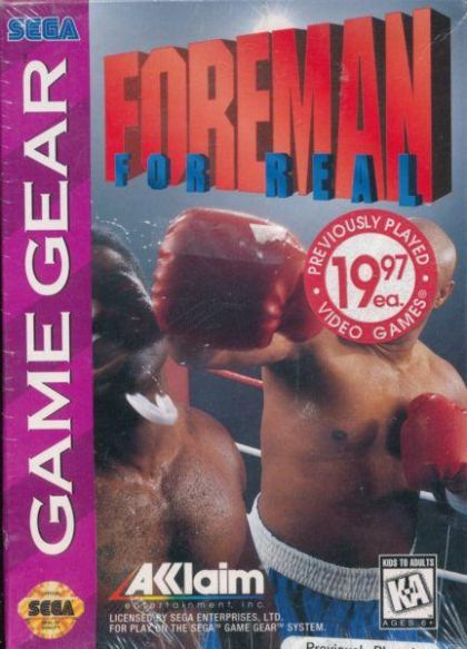Box art — Foreman For Real
